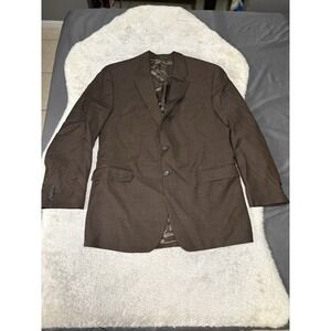 Lauren Ralph Lauren Men's Brown Wool Sport Blazer‎ Jacket Size 48L 2 Button